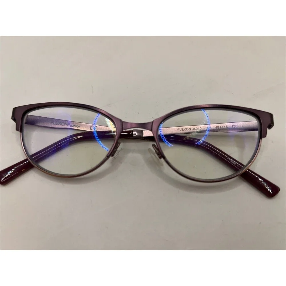 Flexon Junior Eyeglasses J410 505 Designer Frames Only  Brown 48-18-135